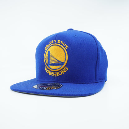 Mitchell & Ness Men's NBA Golden State Warriors Team Solid Hwc Fitted Fitted Caps