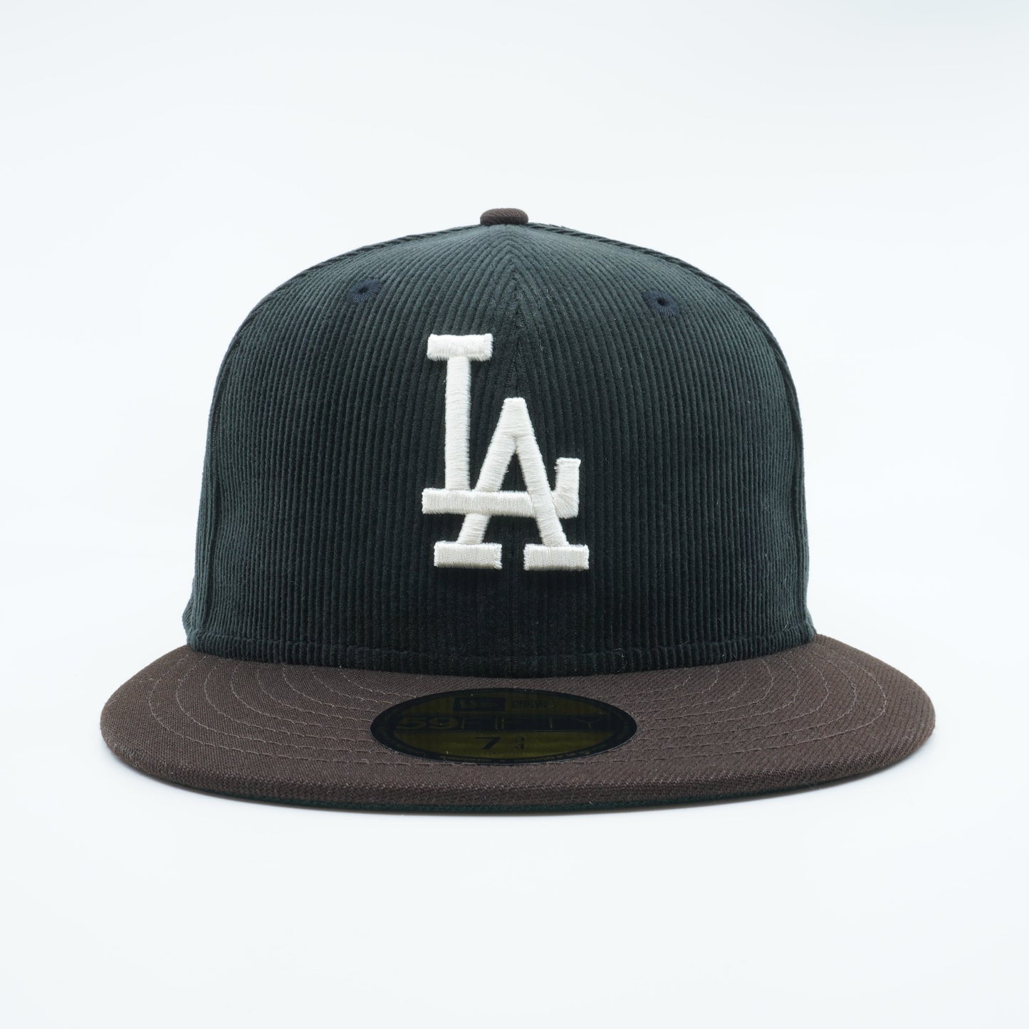 New Era Men's MLB La Dodgers 5950 Cord Burnt Wood Fitted Hats