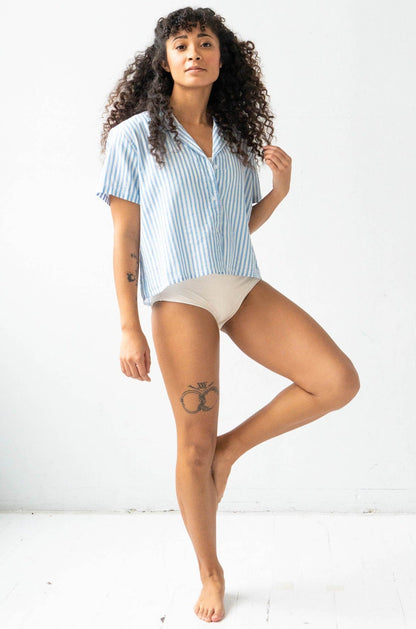 Cropped Button Down