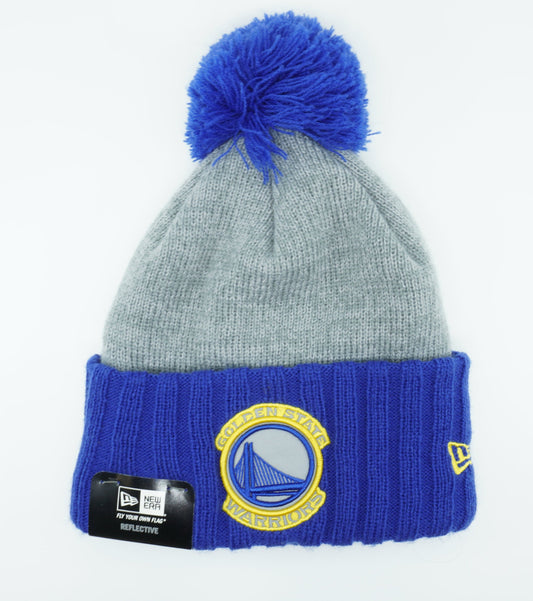 Men's New Era NBA Golden State Warriors Flected Frost Beanie