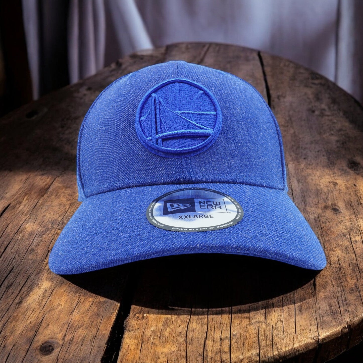 Men's New Era NBA Golden State Warriors Heather Hue Fitted - Blue