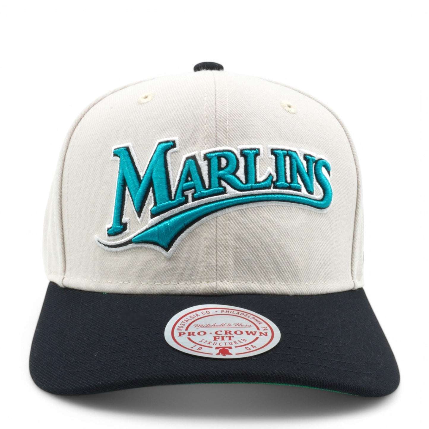 Men's Mitchell & Ness MLB Off Word Pro Snapback Coop Marlins