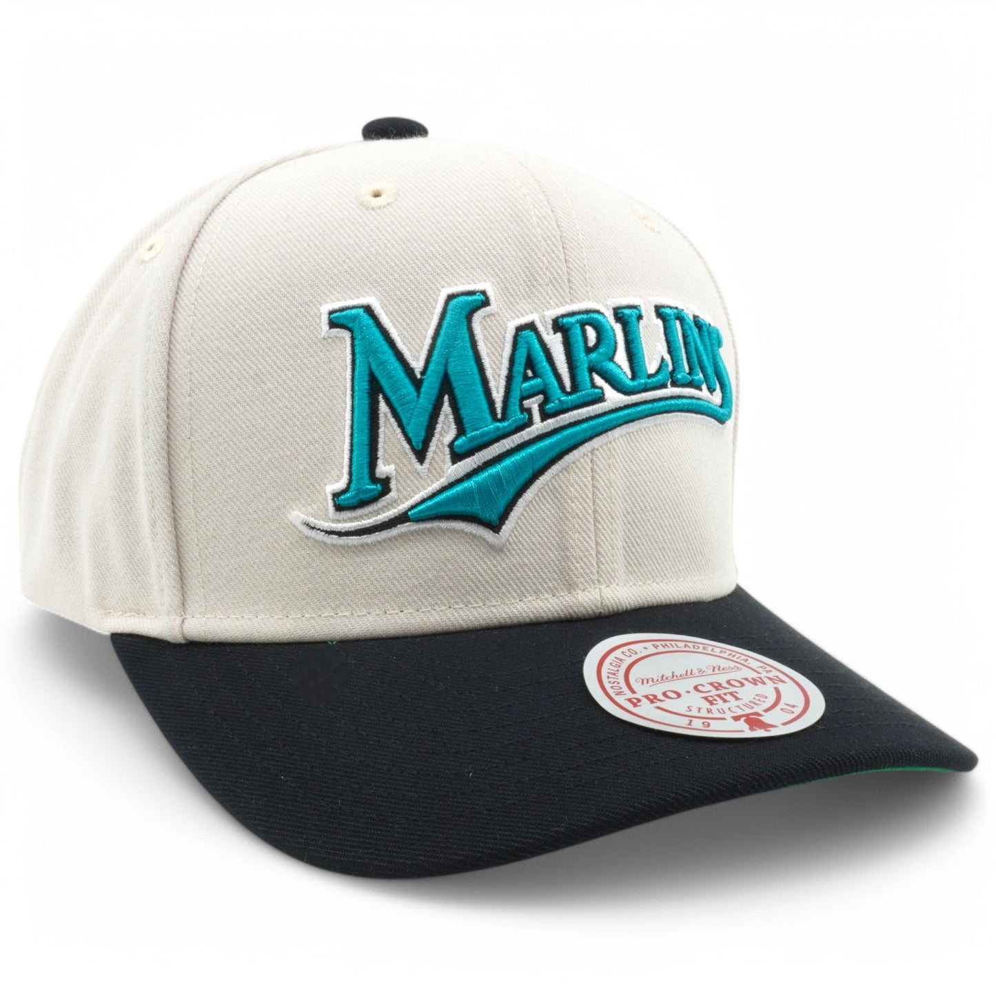 Men's Mitchell & Ness MLB Off Word Pro Snapback Coop Marlins