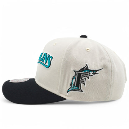 Mitchell & Ness Men's MLB Off Word Pro Snapback Coop Marlins Snapback Caps