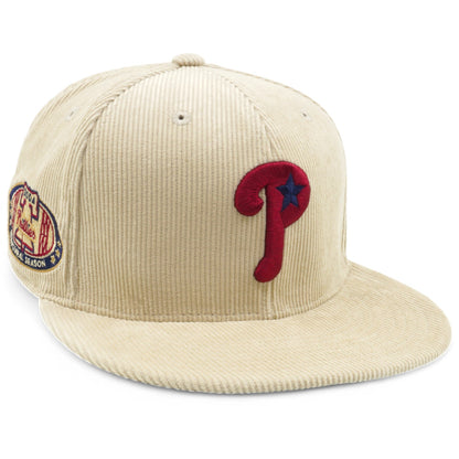 Mitchell & Ness Men's MLB Team Cord Fitted Phillies 2004 Fitted Caps
