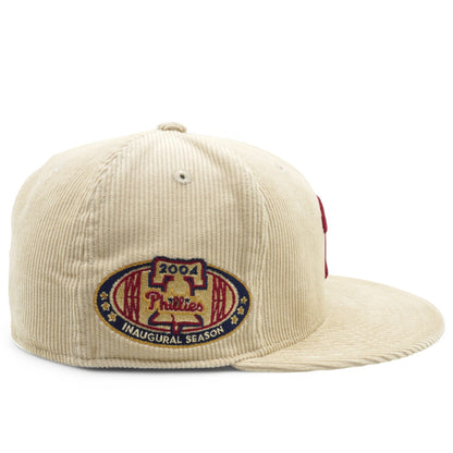 Mitchell & Ness Men's MLB Team Cord Fitted Phillies 2004 Fitted Caps
