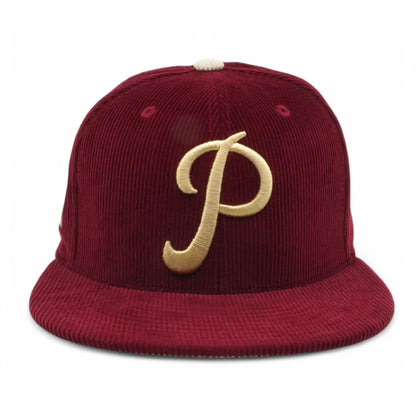 Mitchell & Ness Men's MLB Team Cord Fitted Phillies 1950 Fitted Caps