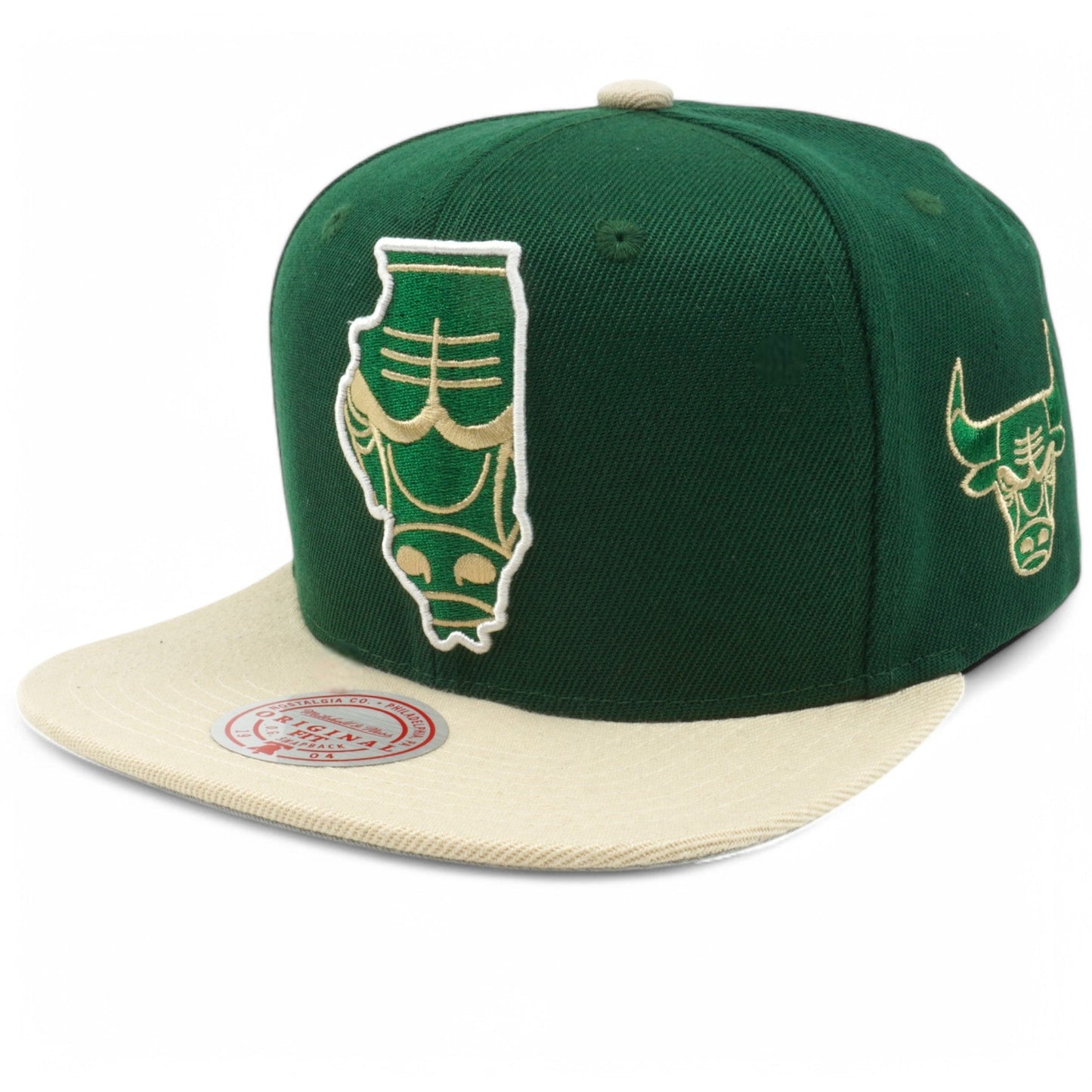 Mitchell & Ness Men's NBA State Outline Snapback Bulls Snapback Caps