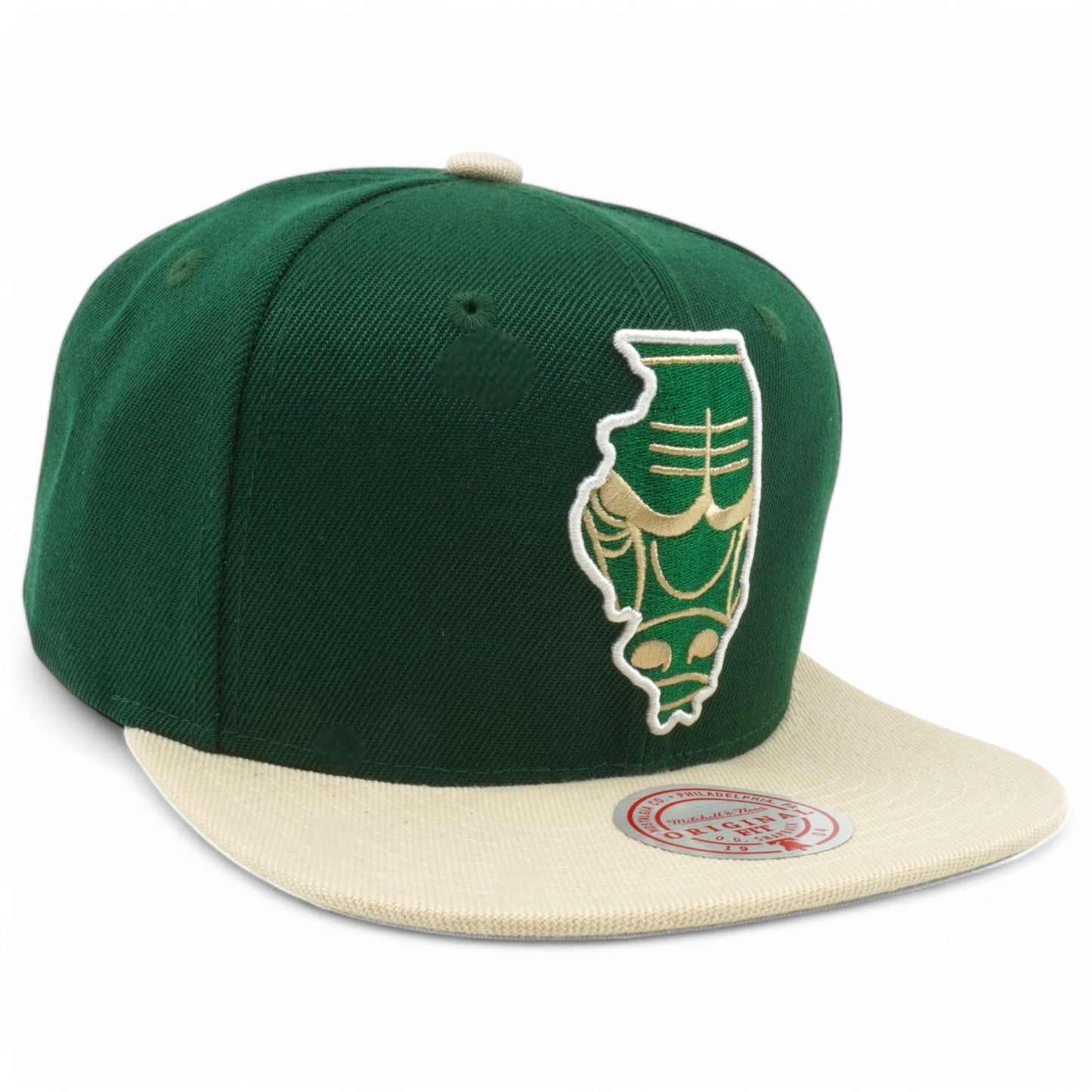Mitchell & Ness Men's NBA State Outline Snapback Bulls Snapback Caps