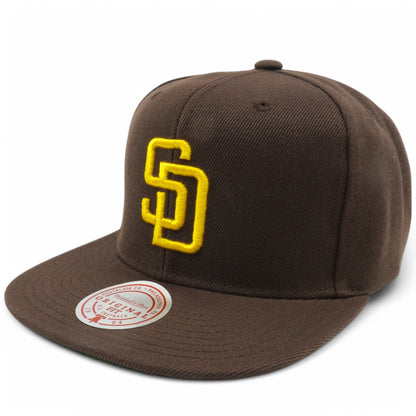 Mitchell & Ness Men's MLB League Patch Snapback Padres Snapback Caps