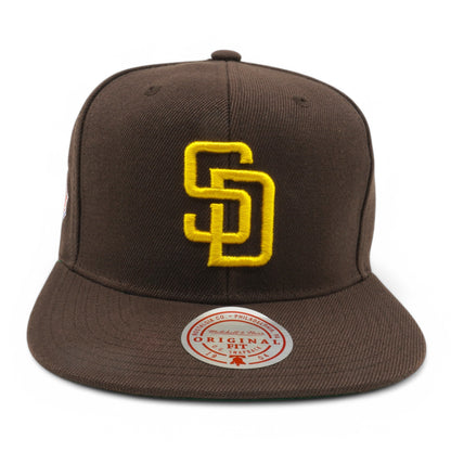 Mitchell & Ness Men's MLB League Patch Snapback Padres Snapback Caps
