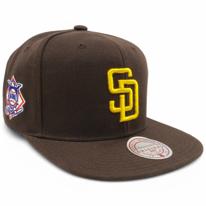 Mitchell & Ness Men's MLB League Patch Snapback Padres Snapback Caps