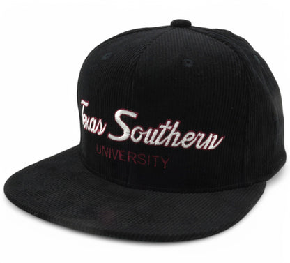 Mitchell & Ness Men's Ncaa Cord Script Snapback Texas Southern Snapback Caps