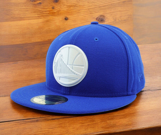 New Era Men's NBA Golden State Warriors Polished Logo 59Fifty Fitted