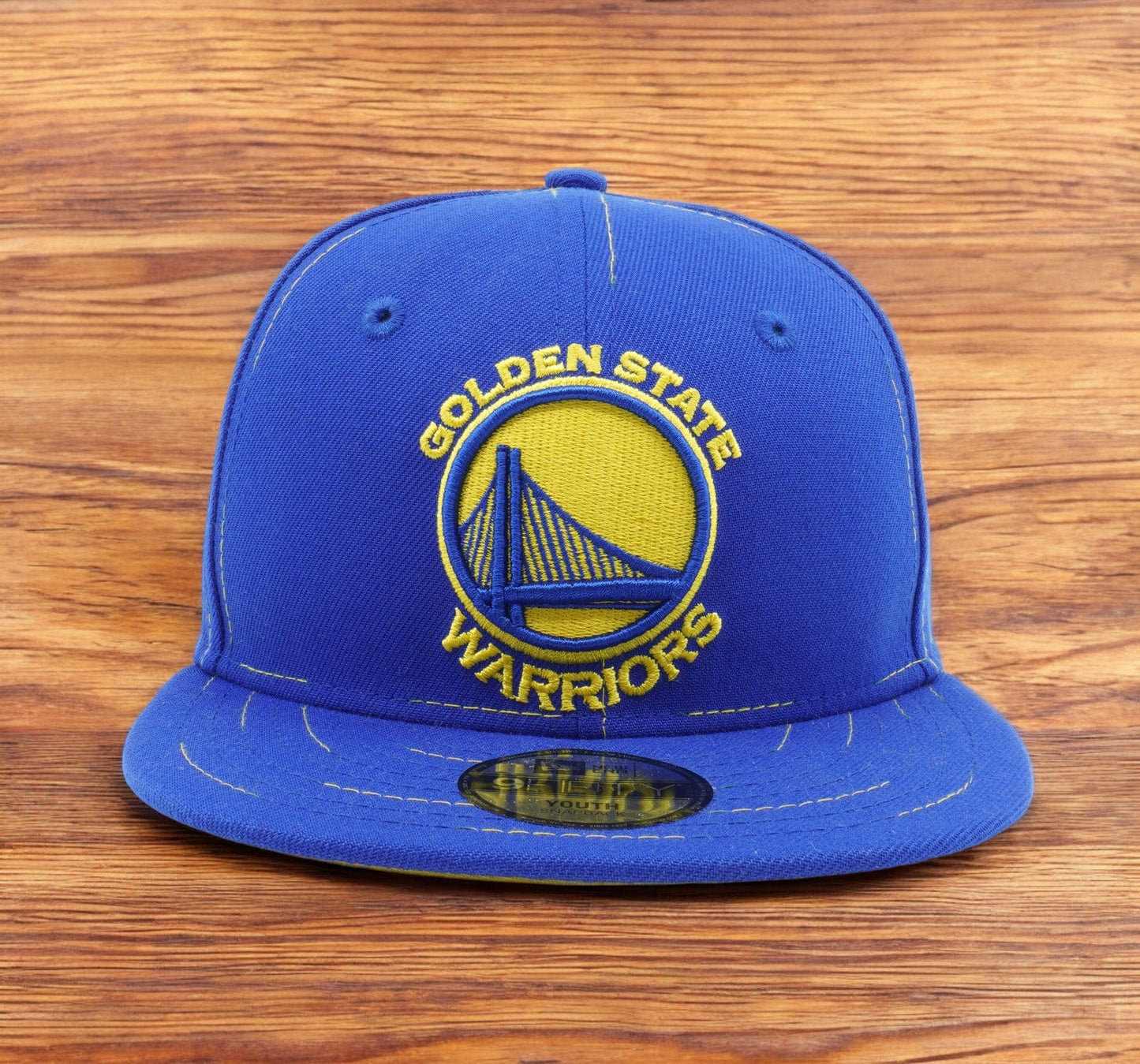 Youth New Era NBA Golden State Warriors Savvy Stitch 9Fifty Snapback