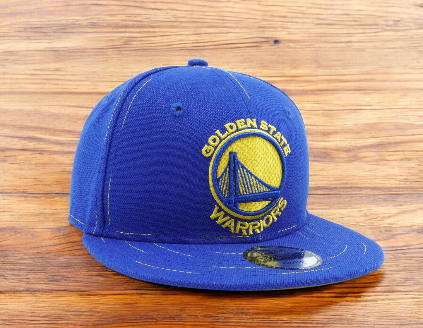 Youth New Era NBA Golden State Warriors Savvy Stitch 9Fifty Snapback