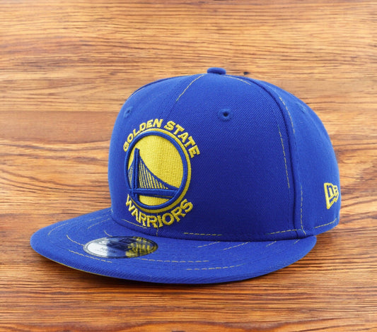Youth New Era NBA Golden State Warriors Savvy Stitch 9Fifty Snapback
