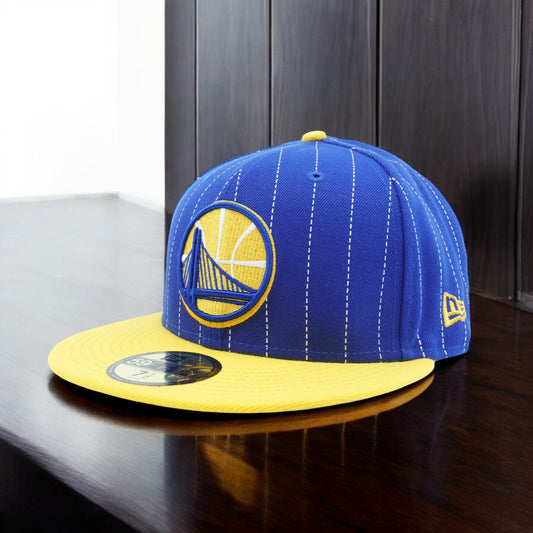 New Era Men's NBA Golden State Warriors Pinstripe 59Fifty Fitted