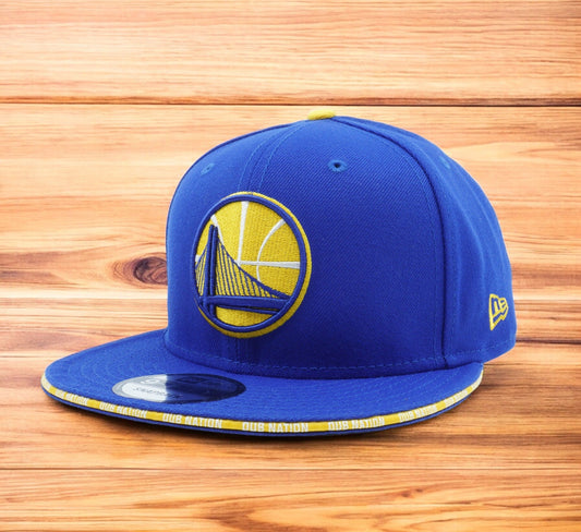 New Era Men's NBA Golden State Warriors Call Out Trim 9Fifty Snapback Hats