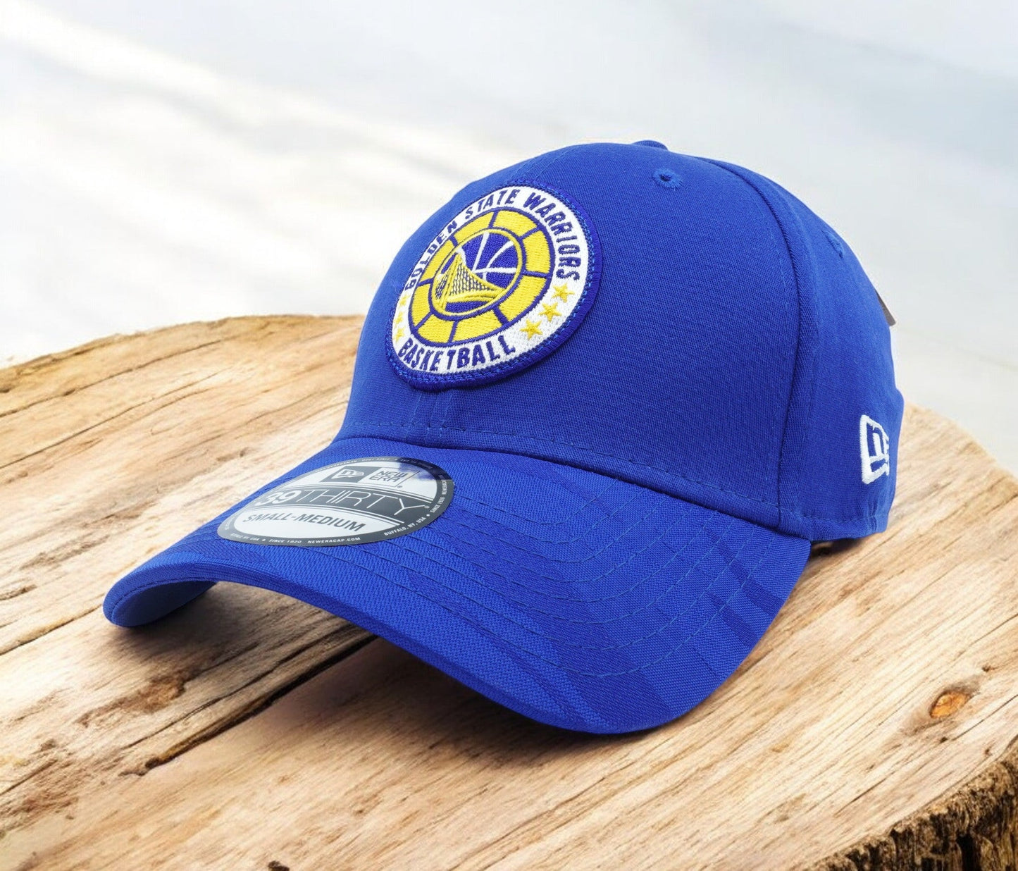 New Era Men's NBA Gs Warriors 3930 Stretch Fit 'Tipoff Series' Blue