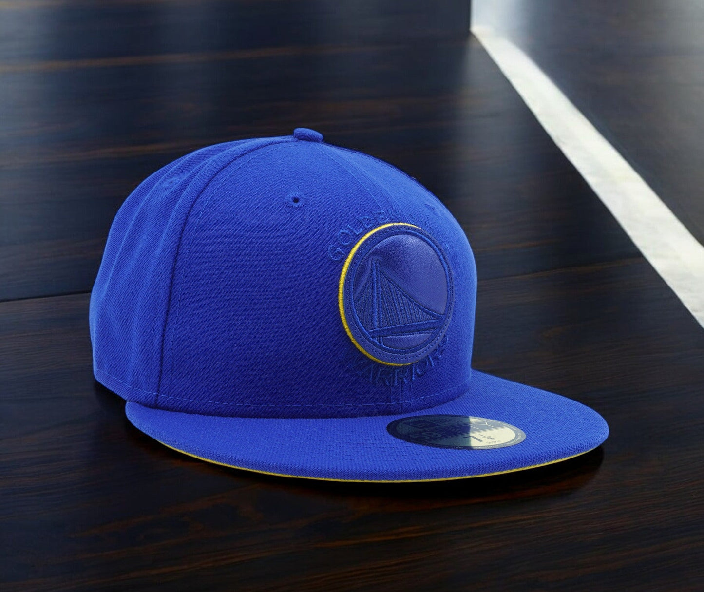 New Era Men's NBA Golden State Warriors Leather Pop 59Fifty Fitted