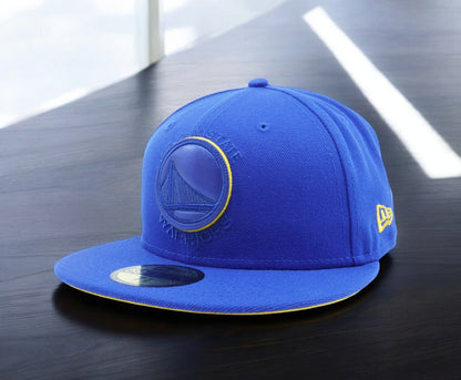 New Era Men's NBA Golden State Warriors Leather Pop 59Fifty Fitted