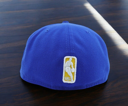 New Era Men's NBA Golden State Warriors Leather Pop 59Fifty Fitted