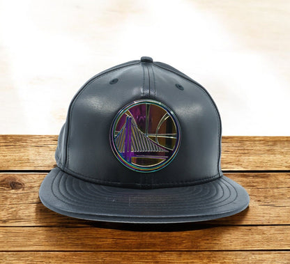 New Era Men's NBA Golden State Warriors Deluxe Leather 59Fifty Fitted