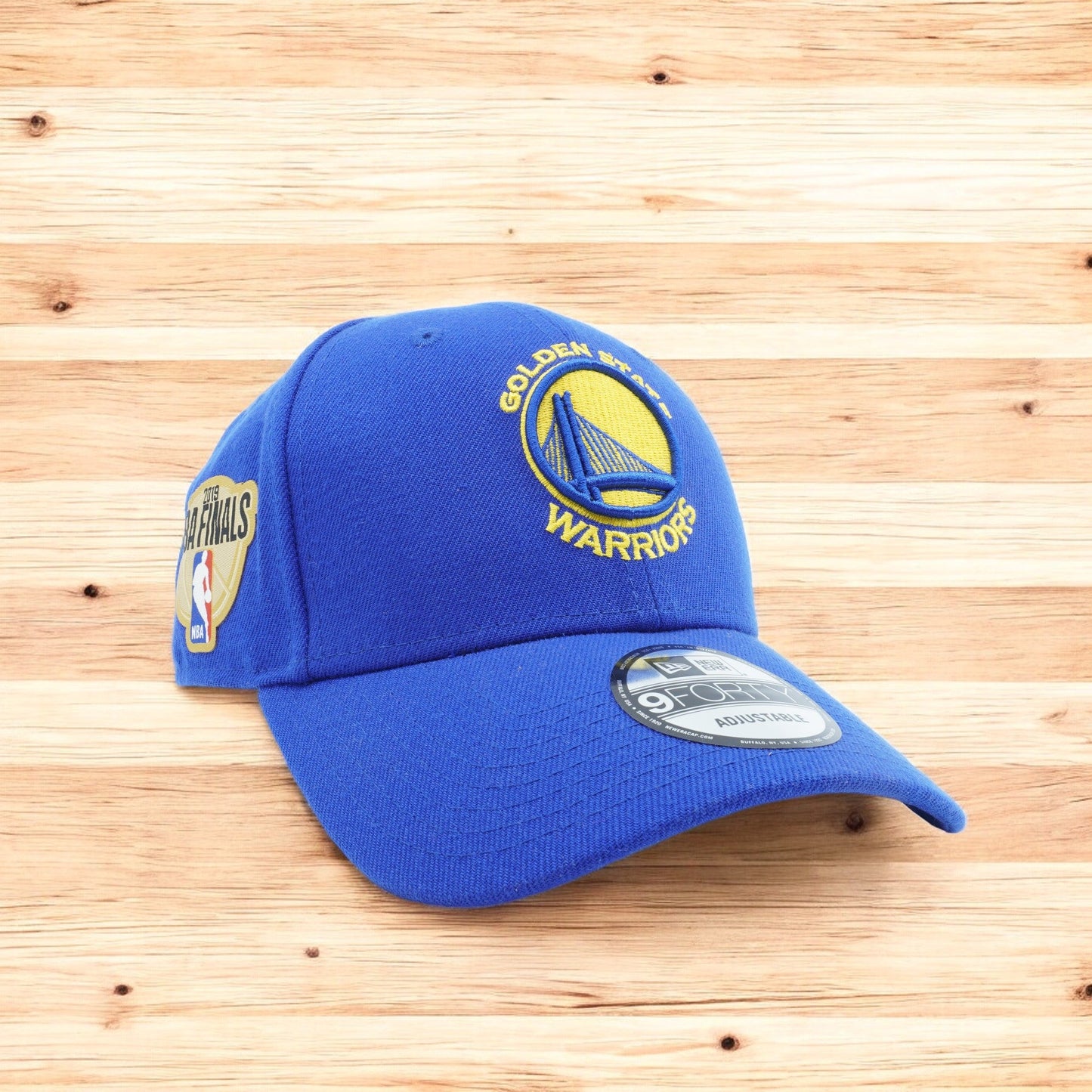 New Era Men's NBA Golden State Warriors 19 Finals 9Forty Strapback Hats