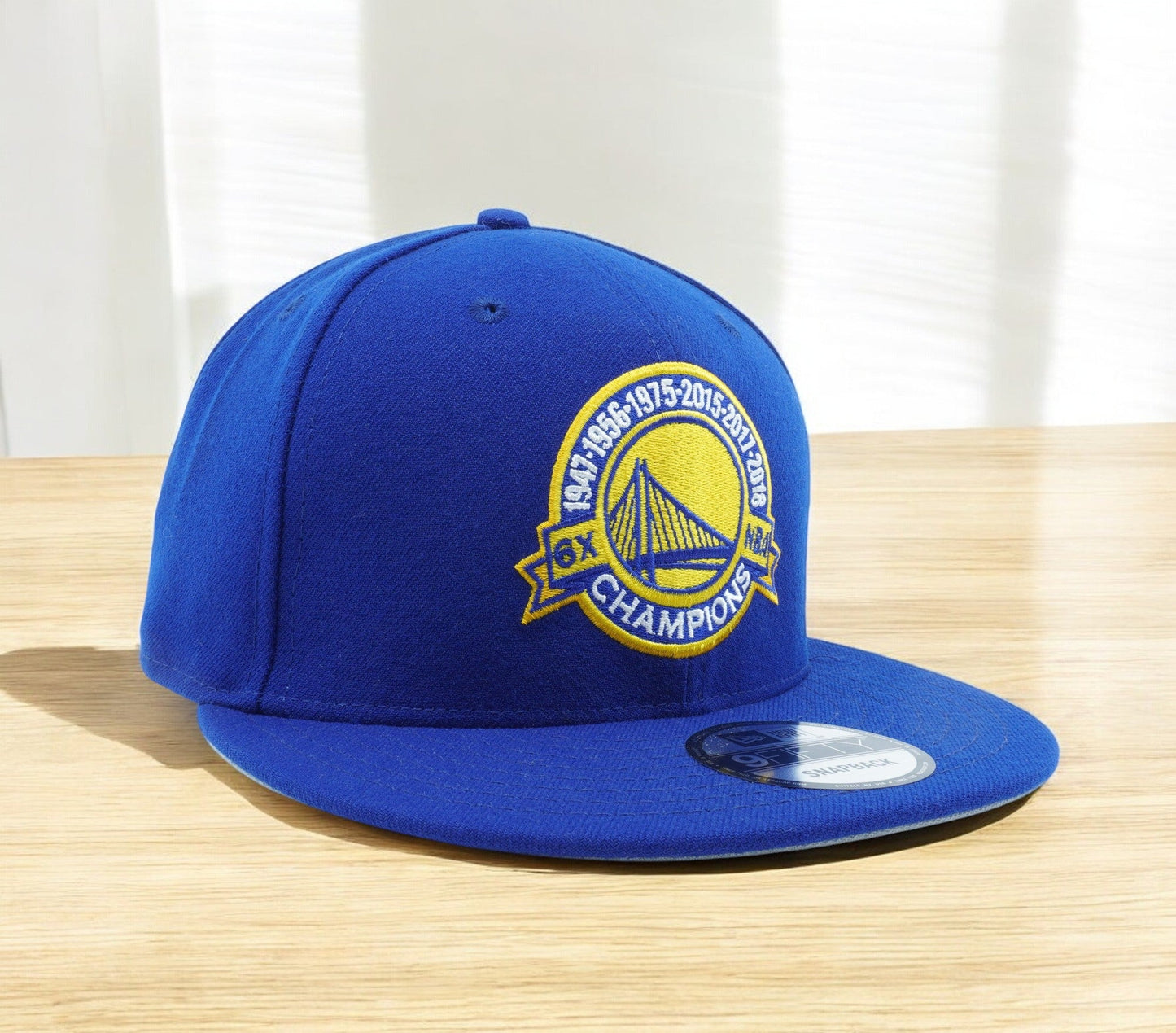 New Era Men's NBA Gsw Warriors 6X Champions Years 9Fifty Snapback Hats