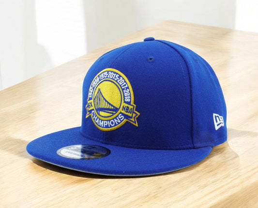 New Era Men's NBA Gsw Warriors 6X Champions Years 9Fifty Snapback Hats
