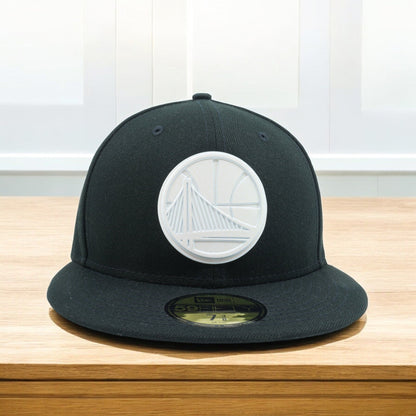 New Era Men's NBA Golden State Warriors Polished Logo 59Fifty Fitted