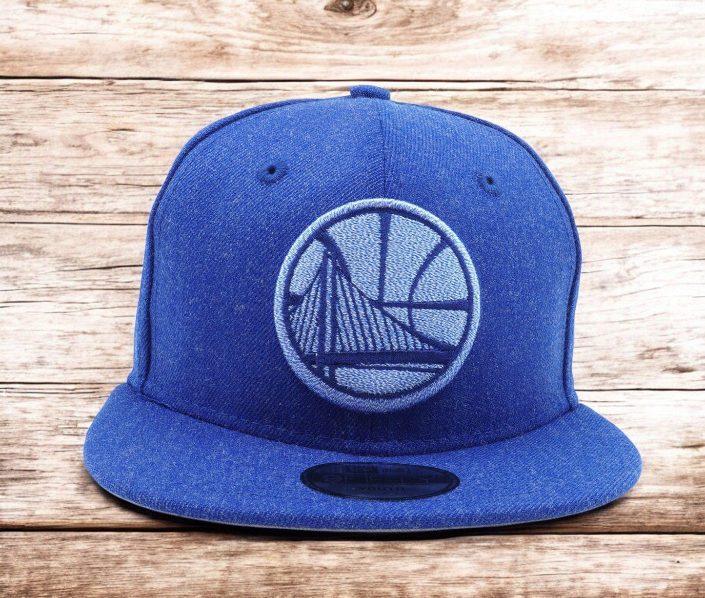 Youth New Era NBA Golden State Warriors Twisted Frame 950 Snapback