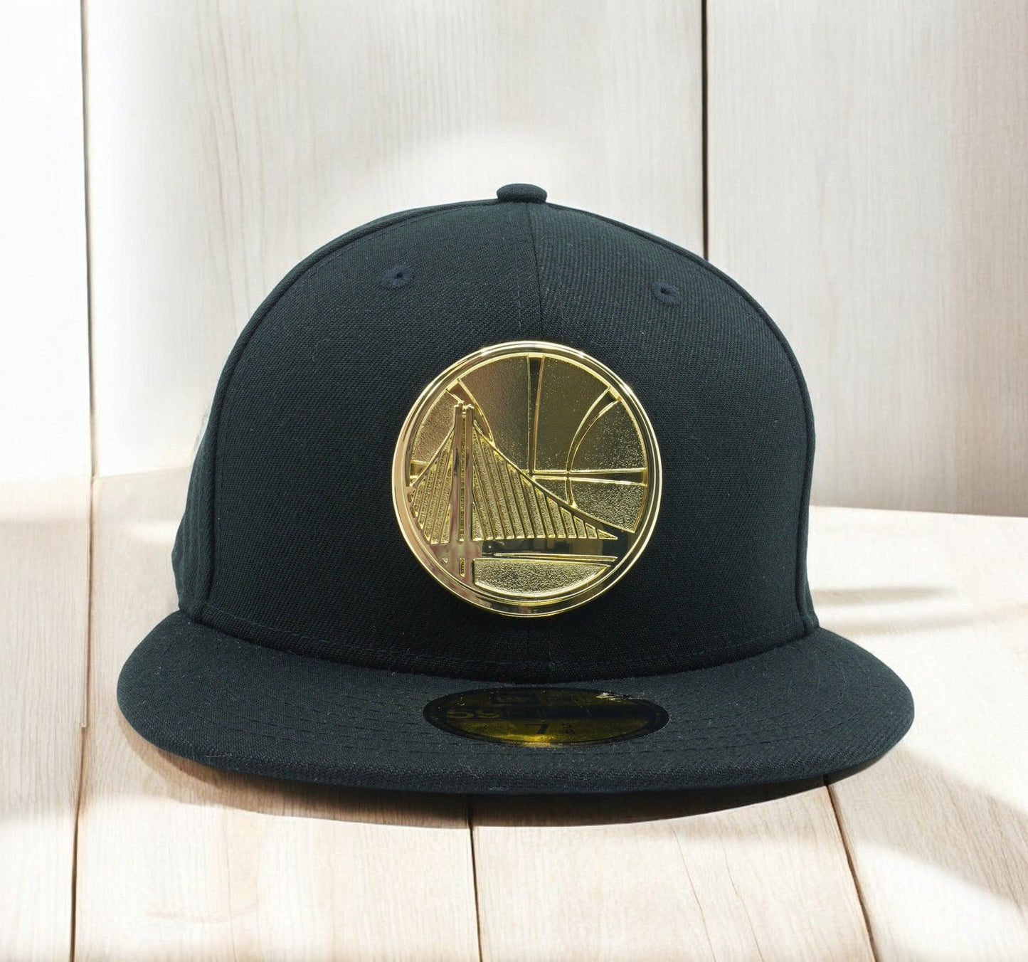 New Era Men's NBA Golden State Warriors Golden Finish Logo 59Fifty