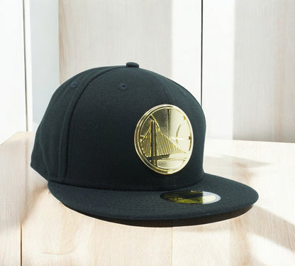 New Era Men's NBA Golden State Warriors Golden Finish Logo 59Fifty