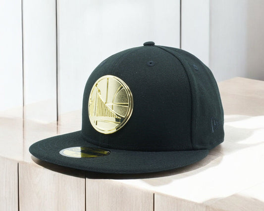 New Era Men's NBA Golden State Warriors Golden Finish Logo 59Fifty