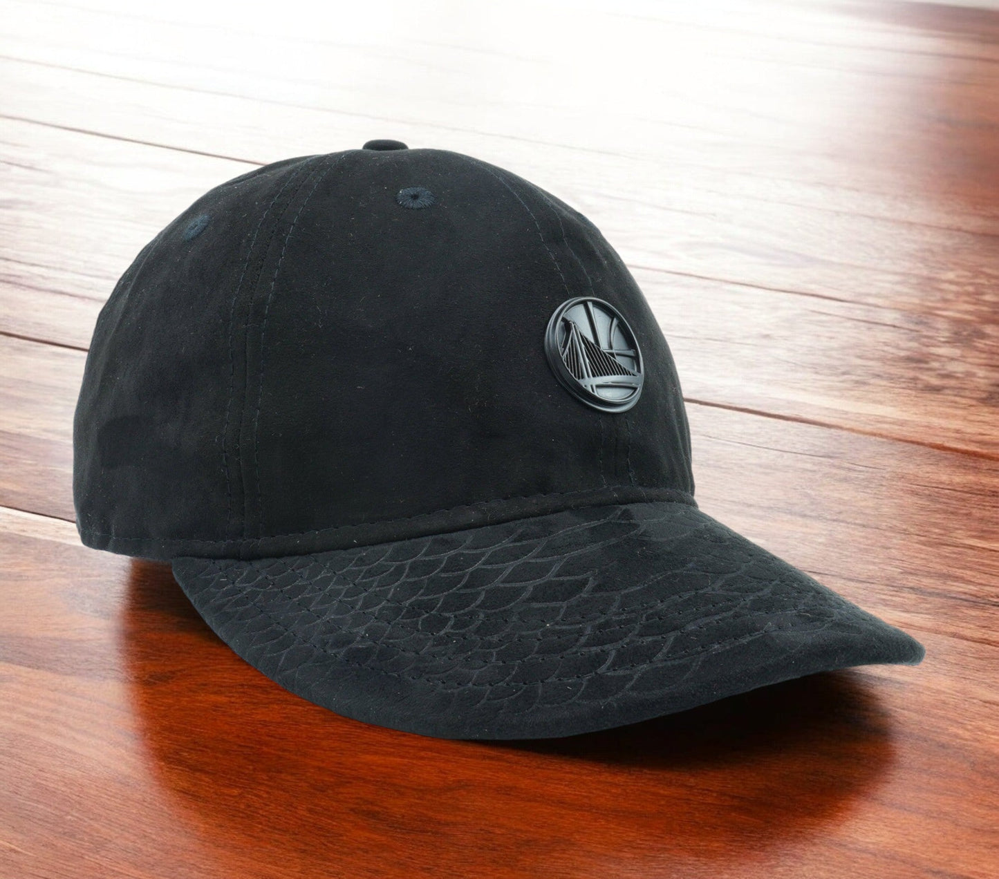 New Era Men's NBA Golden State Warriors Snake Skin 9Fifty Strapback Hats