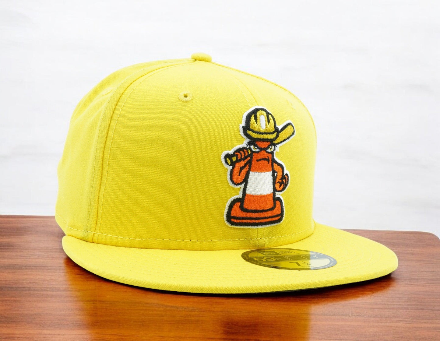 New Era Men's Milb Charlotte Knights Traffic Cones 5950 Fitted Theme Hats