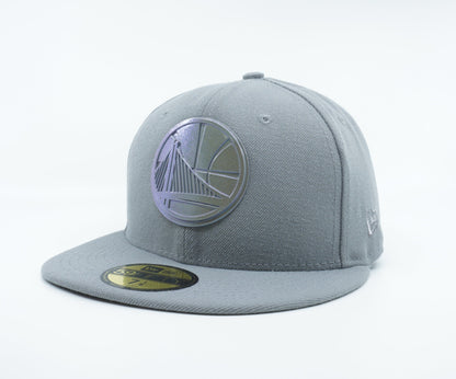 New Era Men's NBA Golden State Warriors Speckle Sheen 59Fifty Fitted