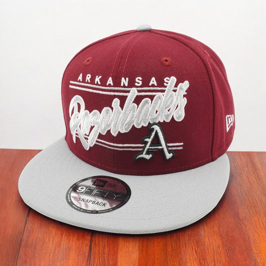 New Era Men's Ncaa 950 Team Script Snapback Razorbacks