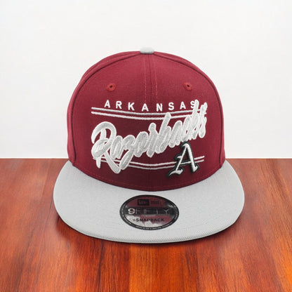 New Era Men's Ncaa 950 Team Script Snapback Razorbacks