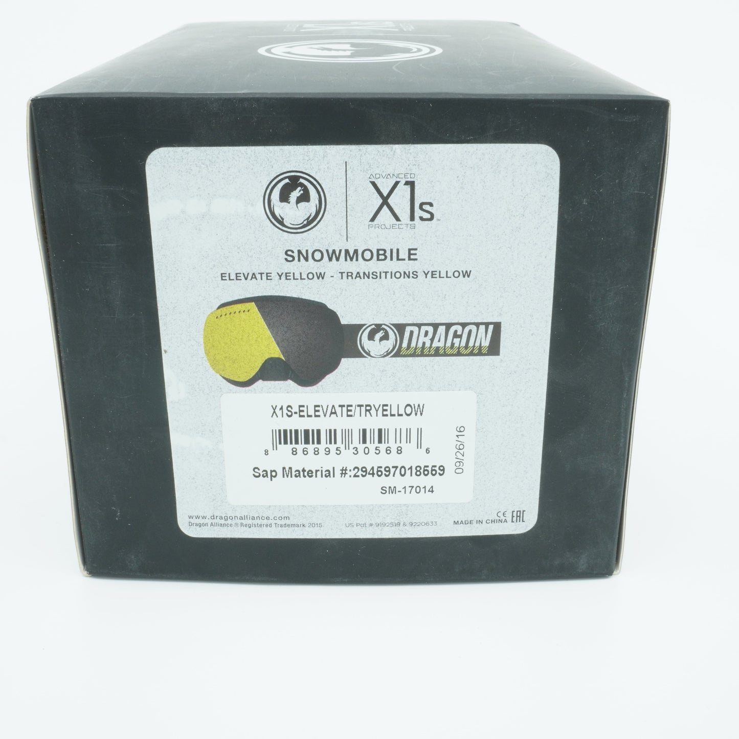 Men's Dragon Alliance X1S Snowmobile 1 Goggles