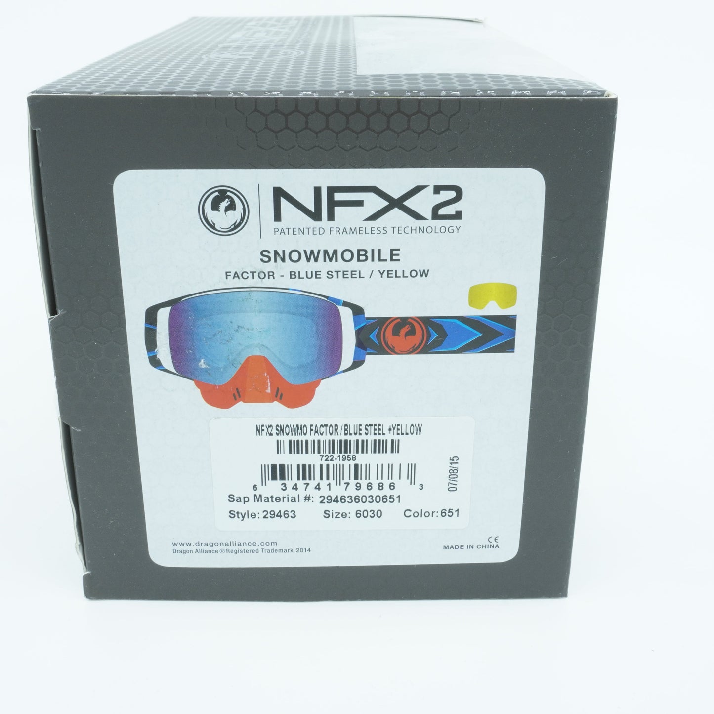Men's Dragon Alliance Nfx2 Snowmobile 1 Goggles