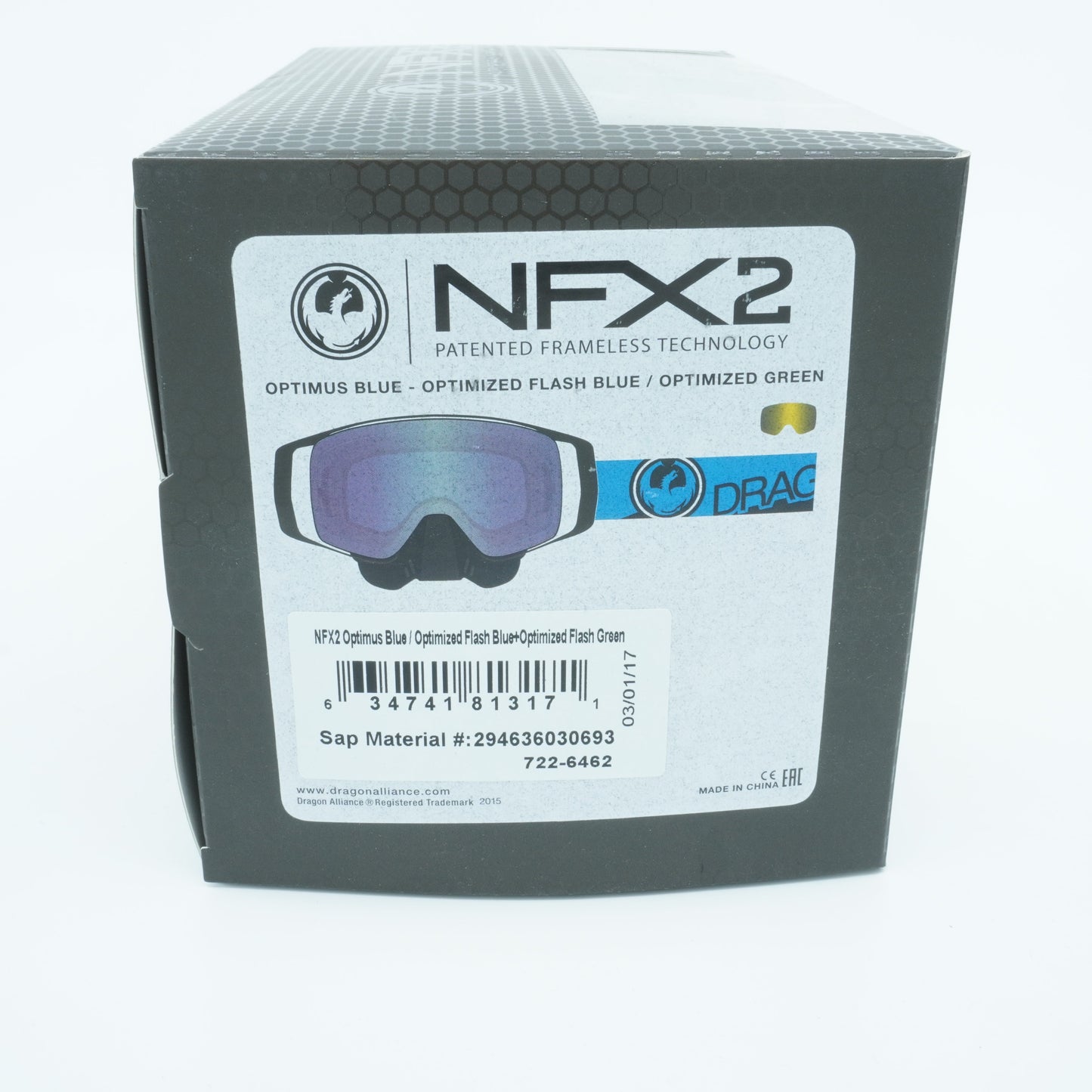 Men's Dragon Alliance Nfx2 Snowmobile 1 Goggles