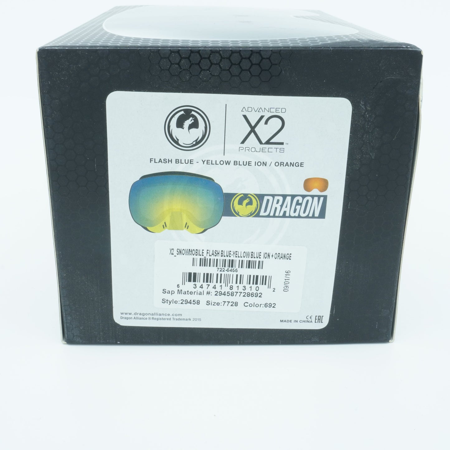 Men's Dragon Alliance X2 Snowmobile 1 Goggles