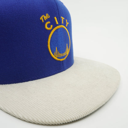 Mitchell & Ness Men's NBA Golden State Warriors Replay Tonal Corduroy 2T Snapback Snapback Caps