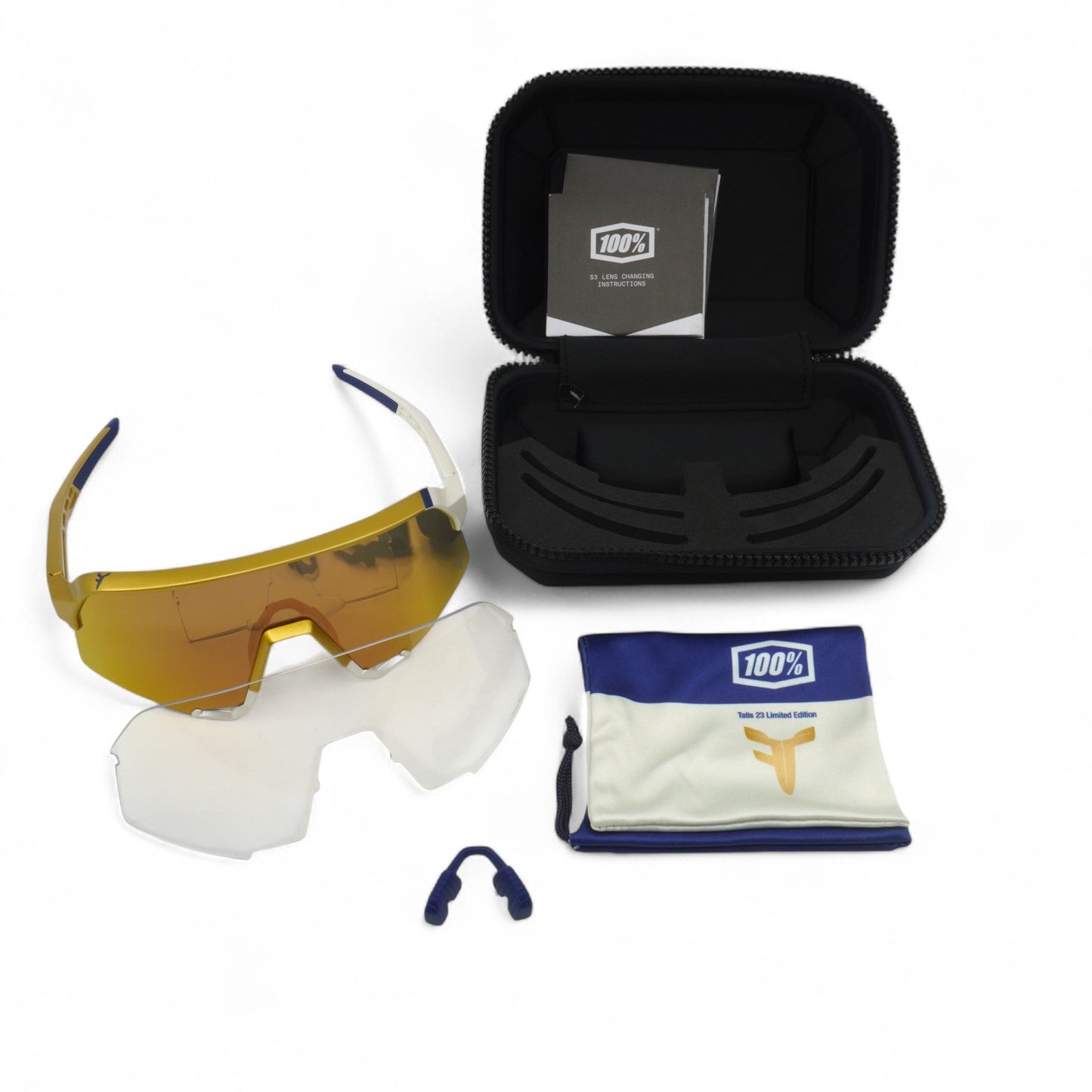 100% S3 Fernando Tatis Jr. Limited Edition White Gold Sunglasses