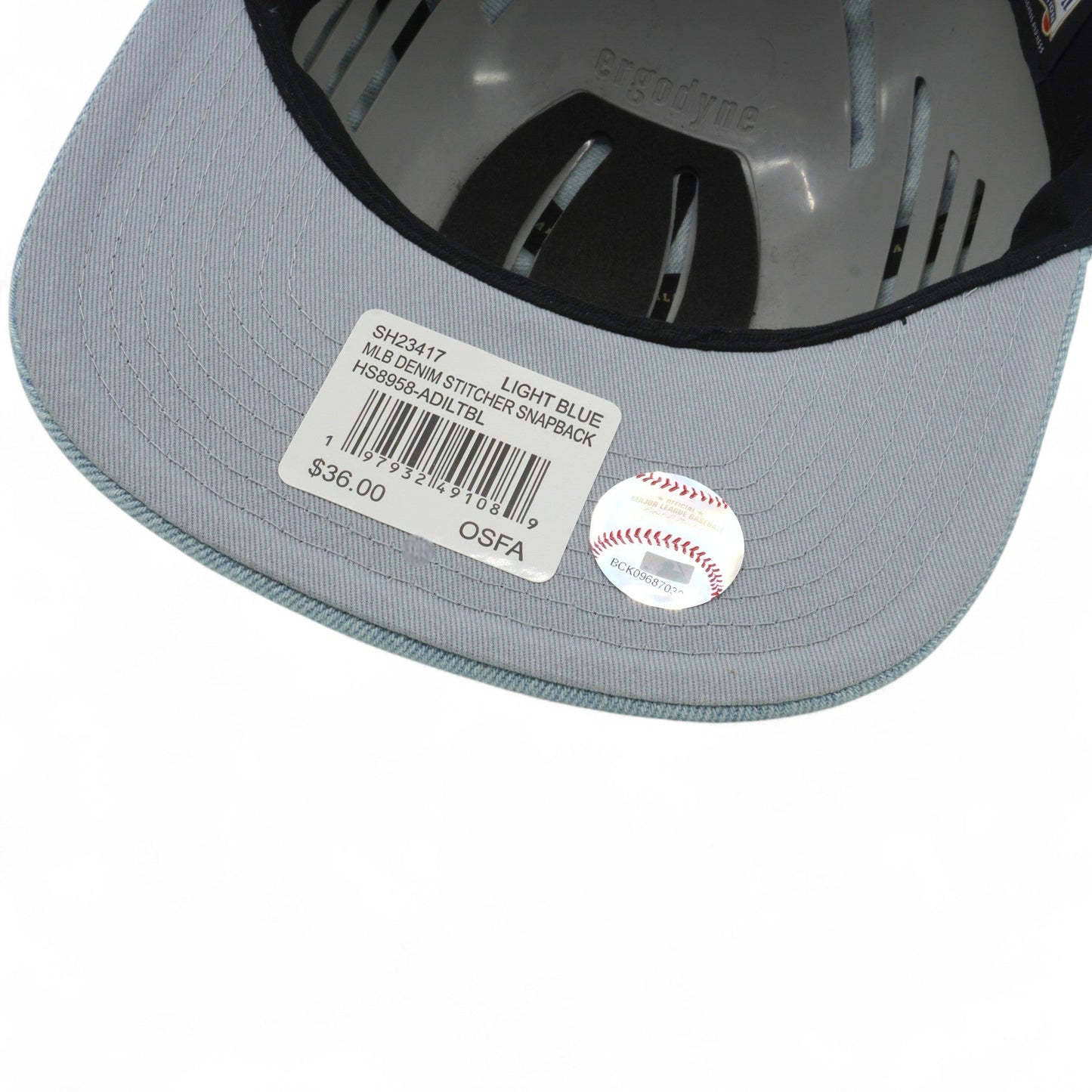 Men's Mitchell & Ness MLB Denim Stitcher Snapback Coop Diamondbacks