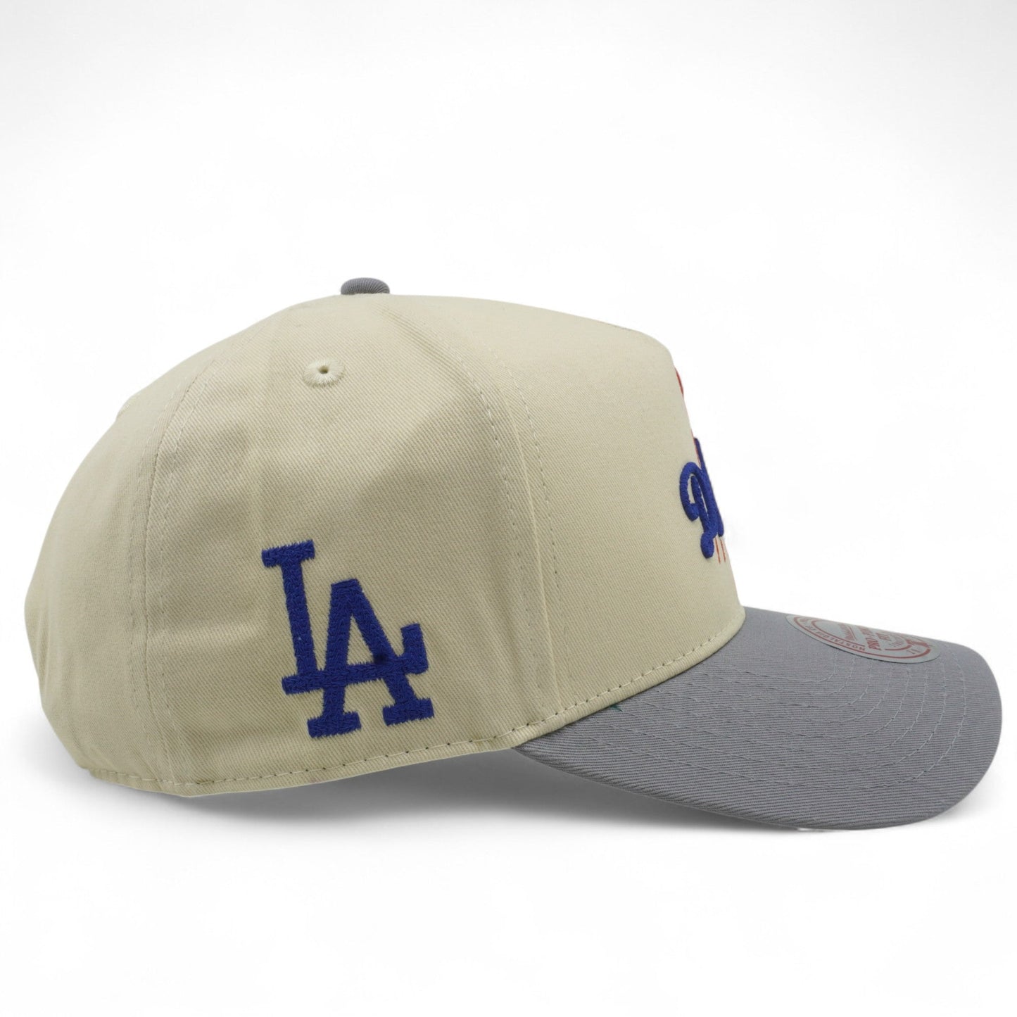 Men's Mitchell & Ness MLB Chainstitcher Pro Pinch Snapback Dodgers - Off White
