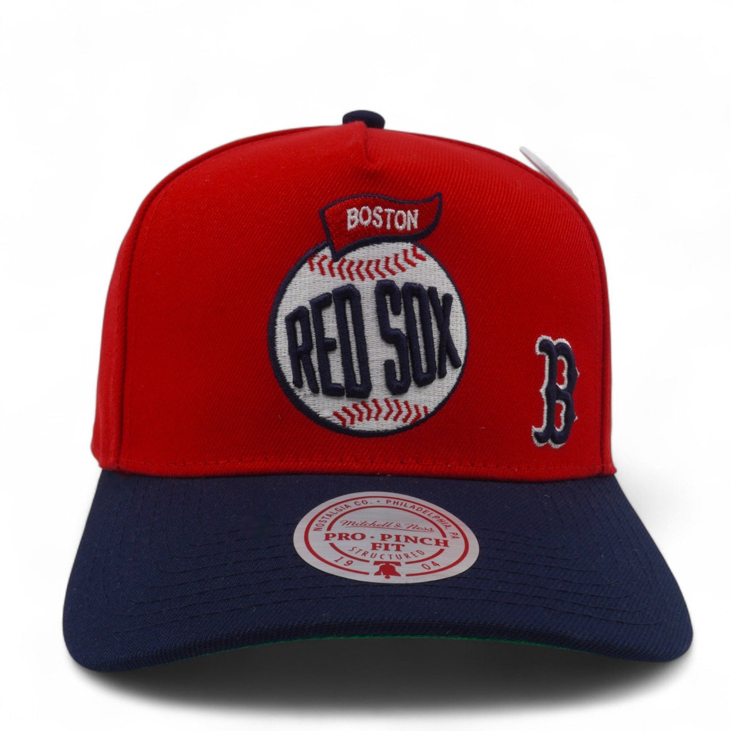 Men's Mitchell & Ness MLB Team Ball Pro Snapback Red Sox - Red